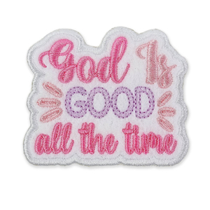 Thiết Kế Mới Tùy Chỉnh Bán Buôn Thiên Chúa Là Thêu Tốt Báo Chí Nhiệt Vá Vải Phương Tây Thêu Sắt Trên Các Bản Vá Lỗi Cho Quần Áo Mũ - Product Image 2