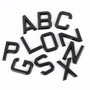 Emblema de <span class=keywords><strong>Coche</strong></span> con Letras y Números 3D 4D Cromados Electrochapados en Color Personalizado, Adhesivo para Placa de <span class=keywords><strong>Matrícula</strong></span> - Product Image 3