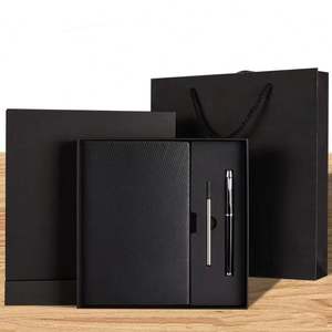 Promotional Luxury Business Gift <b>Set</b> Customizable A5 <b>Notebook</b> with PU Leather Journal and Pen - Product Image 2