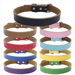 YUCHONG Pet Supplier Dog Collars Leashes Leather Collar For Dogs