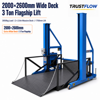 Plateforme mobile de chargement de conteneurs pour camions, à pont large et robuste, 2000x2600mm, 3 tonnes