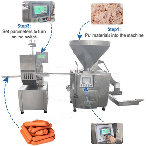 Machine <span class=keywords><strong>à</strong></span> <span class=keywords><strong>saucisses</strong></span> électrique pneumatique en acier inoxydable 304 avec torsadeur pour le remplissage et le nouage de <span class=keywords><strong>saucisses</strong></span> - Product Image 6