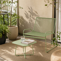 Ensemble de canapés et fauteuils de loisirs en corde tressée OEM pour l'intérieur et l'extérieur, vente en gros pour cafés, salons de thé, centres commerciaux et espaces de détente