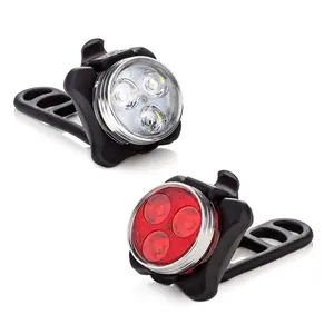 Handlebar Mounting USB Rechargeable 2 XML T6 LED Mountain Bicycle Light