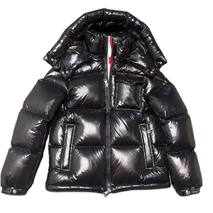 メンズダウンパーカージャケット厚手のデザイナーマンアウターコート長袖フード付きヒップホップクラシックアームポケットウォームコート高品質