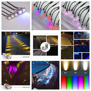 Lampes enterrées à LED RVB en acier inoxydable Offres Spéciales étanche IP68 éclairage de pont carré pour jardin extérieur étang paysage creusé - Product Image 2