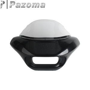 Carénage de phare Plug & Play pour <span class=keywords><strong>Harley</strong></span> Fat Bob M8 2018-2024 FXFB/FXFBS |   <span class=keywords><strong>Masque</strong></span> de style requin avec pare-brise de 9 pouces et kit de montage - Product Image 2