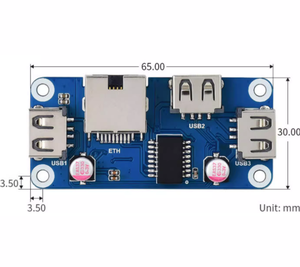 <span class=keywords><strong>Raspberry</strong></span> <span class=keywords><strong>Pi</strong></span> <span class=keywords><strong>ZERO</strong></span> 100M cổng <span class=keywords><strong>Ethernet</strong></span> mô-đun USB Hub Board mở rộng USB Hub giao diện - Product Image 2