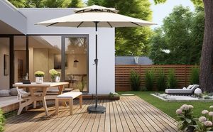 Yüksek kalite toptan ağır siyah yuvarlak taban açık veranda pazarı masa şemsiye için haddeleme tekerlekler ile standı - Product Image 6