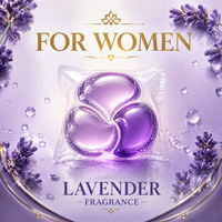 Lessives en capsules douces parfumées à la rose et à la violette – Détergent de luxe pour le linge