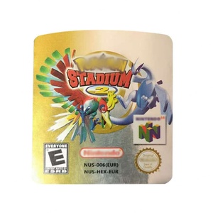 Stadium 2 Video <b>Game</b> Cartridge Stickers for N64 Nintondos 64 - Product Image 2