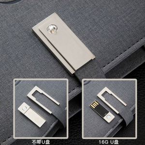 ออกแบบโลโก้ตามสั่ง สมุดบันทึกธุรกิจอัจฉริยะสุดหรูหุ้มหนัง ความจุ 8000mAh พร้อมที่ชาร์จไร้สาย พาวเวอร์แบงค์ ของขวัญคริสต์มาสสำหรับวีไอพี - Product Image 3