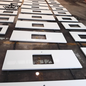 แผ่นควอตซ์สีขาวบริสุทธิ์ GOLDTOP Luxury Polished 2002 สำหรับเคาน์เตอร์ครัวสไตล์โมเดิร์นและผนังตกแต่งแบบมินิมอล - Product Image 2