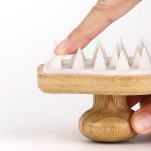 <span class=keywords><strong>Brosse</strong></span> à shampoing multifonctionnelle en <span class=keywords><strong>silicone</strong></span> et bambou pour <span class=keywords><strong>Amazon</strong></span> Accessoires de bain et de toilette <span class=keywords><strong>Brosse</strong></span> de nettoyage en bois pour le bain de massage - Product Image 2