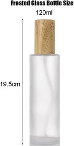 20ml-150ml White <b>Black</b> Clear Frosted Luxury Cylinder Glass Spray <b>Pump</b> Bottle Silk Screen Printing Skin Care Serum Cosmetic - Product Image 2