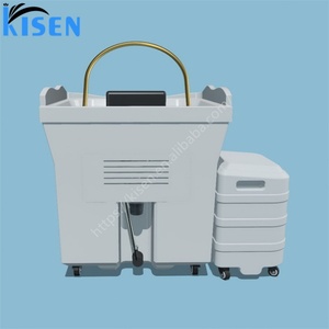 Kisen Nouveau Design Équipement de lavage de cheveux mobile portable avec bac et réservoir d'eau de 60L et réservoir d'eau de 18L en promotion - Product Image 2