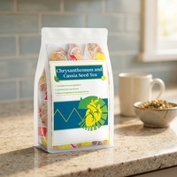 Thé aux herbes aromatisé à la chrysanthème et aux graines de cassia, fait à la main, 100% naturel pour le sommeil &amp;   Sachets de soins oculaires en vrac, 5g*30 paquets, boîte en gros
