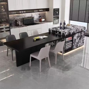 Table à manger de luxe Stone Island, design multifonctionnel, cuisines ouvertes, usage domestique, comptoir de <span class=keywords><strong>bar</strong></span> de luxe léger, <span class=keywords><strong>cuisine</strong></span> occidentale - Product Image 4