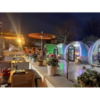 Tente dôme en polycarbonate pour le jardin Igloo Maison dôme en verre géodésique d'extérieur