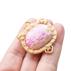 Pendentif Tête de Chat en Brocart Style Chinois, Breloque en Alliage de Zinc avec Sertissage pour Sac, Porte-clés, Collier, Accessoire de Bijouterie - Product Image 5