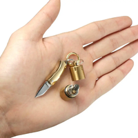Mini Briquet et couteau pour la survie Gadget d'auto-assistance d'urgence Sophistiqué et pratique
