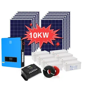 מלא פנלים סולאריים ערכת 10kw מערכת 5kw 8kva 15 kw גדול גודל גנרטור כוח כוח אנרגיה אחסון את רשת מערכת