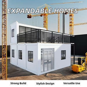 บ้านภาชนะเหล็กพับได้เคลื่อนย้ายได้40ft 20FT บ้านภาชนะขยายได้สำหรับสำนักงานโรงแรมห้องนอนร้านค้าแซนวิช - Product Image 2