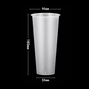 Tasse en plastique PP jetable givré Custom90-700ml pour boissons, thé au lait, café, boissons froides - Product Image 5