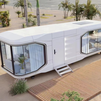 Maison conteneur préfabriquée de luxe en forme de capsule spatiale, type Apple Cabin, pour bureau, appartement et tourisme, 20ft 40ft, directement de l'usine
