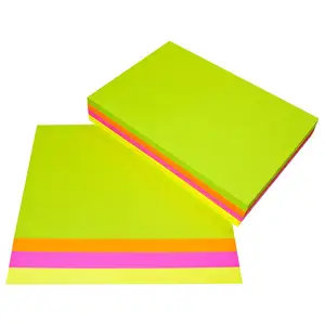 Massa Geverfd Neon Kleur Papier Pak 500 Stuks 75gsm A4 Formaat Fluorescerend Papier Afdrukbare Fotokopie Fluorescerend Kleurpapier