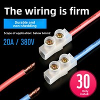 Connecteur rapide pour fil de cuivre de climatiseur, 1-16 mm², 20A, bornier à deux positions