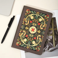 Carnet A5 en cuir PU avec logo personnalisé, couverture rigide, pages lignées épaisses, journal, vente en gros, agenda de bureau, planificateur d'affaires