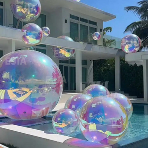 Sphère miroir gonflable personnalisable (taille et couleur), Vente en gros usine <span class=keywords><strong>de</strong></span> boules miroir réfléchissantes en PVC métallisé, Vente en gros mondiale - Product Image 4