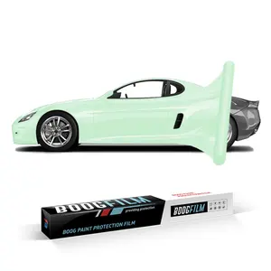 Vente en gros Film automobile Boogway à couleur changeante Matériau TPU vert kaki, auto-cicatrisant et anti-rayures pour voitures