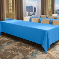 Nappe de table rectangulaire en polyester imperméable, style simple et personnalisé, impression UV, pour mariages et hôtels