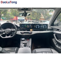 Lecteur multimédia automobile Android 14 double écran 25,6 pouces avec CarPlay intégré, Android Auto, YouTube pour Audi A6L A7L 2012-2018