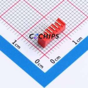 A125F1W1-2R6P12 Wire-to-Board Pin Header Bent Lead Through Hole,P=1.25mm 1x6P 1.25mm Right Angle Insert PicoBlade (MX 1.25) - Product Image 2