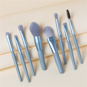 Hoge Kwaliteit 8 Stuks Schattige Mini <span class=keywords><strong>Make</strong></span>-Up Borstels Custom Logo Kit Professionele Kleine Reizen <span class=keywords><strong>Make</strong></span>-Up Cosmetische Borstel <span class=keywords><strong>Set</strong></span> Met Tas - Product Image 5
