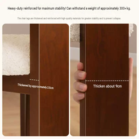 Fauteuil scandinave moderne avec dossier – Nouveauté explosive pour salles à manger, tabourets de bar, bureaux à domicile, entrepôts, parcs – Fabriqué en chêne
