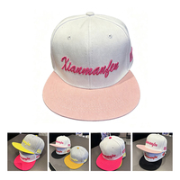 Topi Baseball Snapback OEM ODM Logo Kustom, Model Flat Bill Terstruktur, Streetwear untuk Remaja