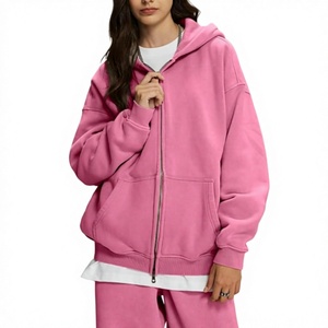 Sudaderas con Capucha Extra Grandes OEM para Mujer, Tejido Grueso de 360 GSM, 100% Algodón, Estilo Vintage Lavado al Ácido, Ropa 2026 - Product Image 3
