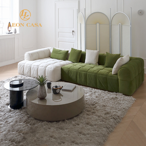 Venta caliente <span class=keywords><strong>barato</strong></span> gris moderno hogar seccional esquina gris tela sofá seccional sala de estar sofá - Product Image 4