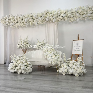 Factory Custom Size Silk Flower personalized flower background for Weddings Events & Celebrations Stage Display - Product Image 3