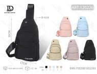 Borsa da petto in tessuto da donna con tracolla regolabile e chiusura con zip per tutte le stagioni - Product Image 1