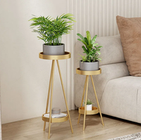 Frais à la mode en fer forgé étagère à fleurs étagère intérieur salon balcon sol-debout vert radis plante pot de fleurs Pack