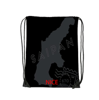 Sac de sport à cordon personnalisé avec motif Saipan distinctif, sac à cordon de qualité supérieure pour les activités sportives quotidiennes, les courses et les voyages en plein air