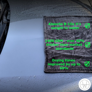 Toalla de Doble Torsión Sin Costuras de 1400 GSM al por Mayor, de Alta Absorbencia y Calidad para Detallado y Limpieza - Product Image 6