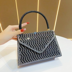 2025 New Crystal Rhinestones Women's Evening Clutch Bag Luxury Designer Shoulder Bag Full Diamond Party Wedding women's tote bag - Product Image 1