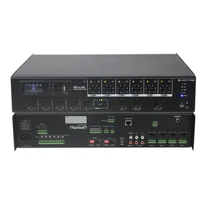 6 Zone 120W/240W/360W Audio Sound amplifiers Korea Media Player Mixing Amplifier Board with FM Radio, USB Memory