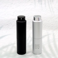 Flacon de recharge de parfum en aluminium miniature portable personnalisé 20 ml Vaporisateur de parfum en verre épais avec boîte